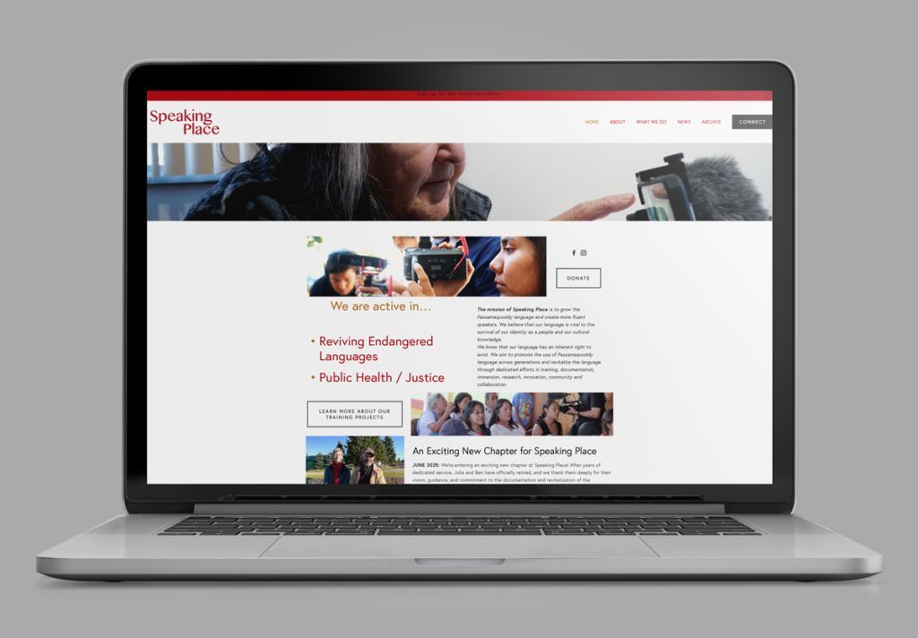 SpeakingPlace old homepage