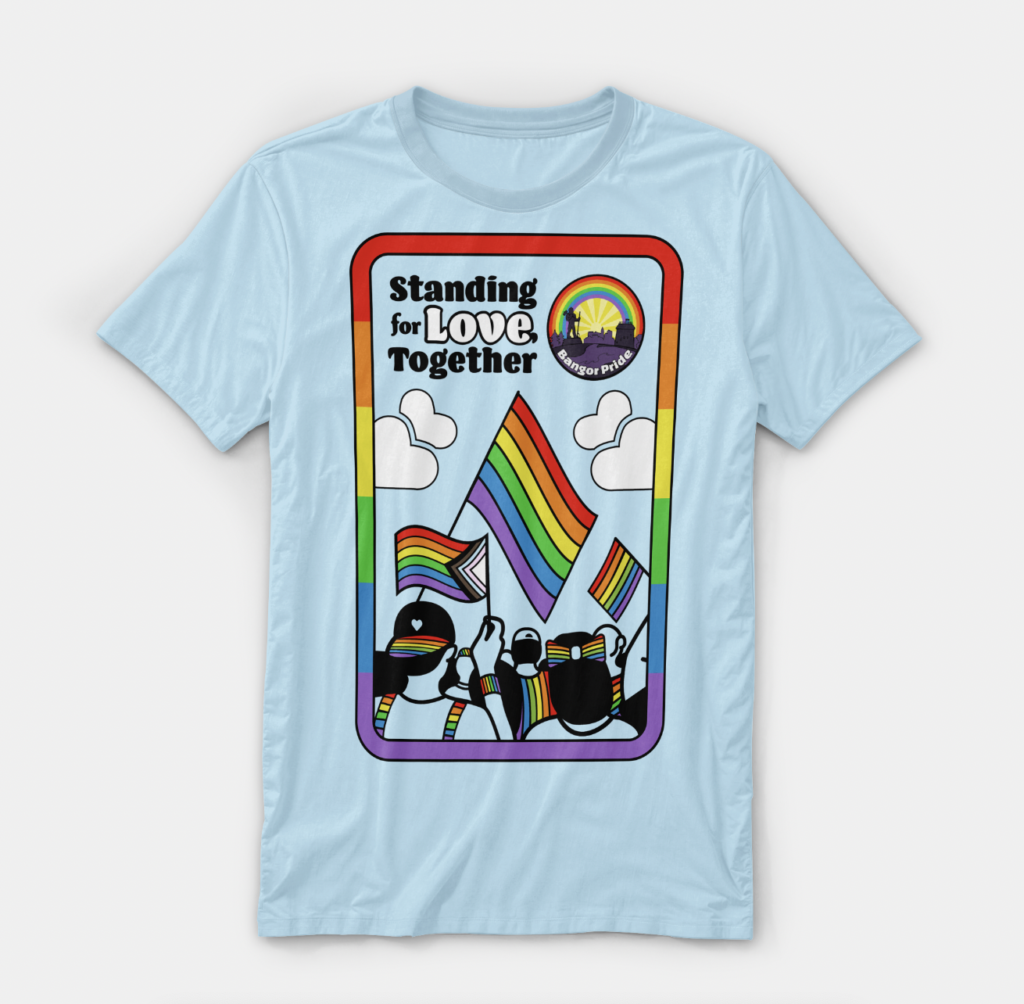 Bangor Pride 2023 t shirt