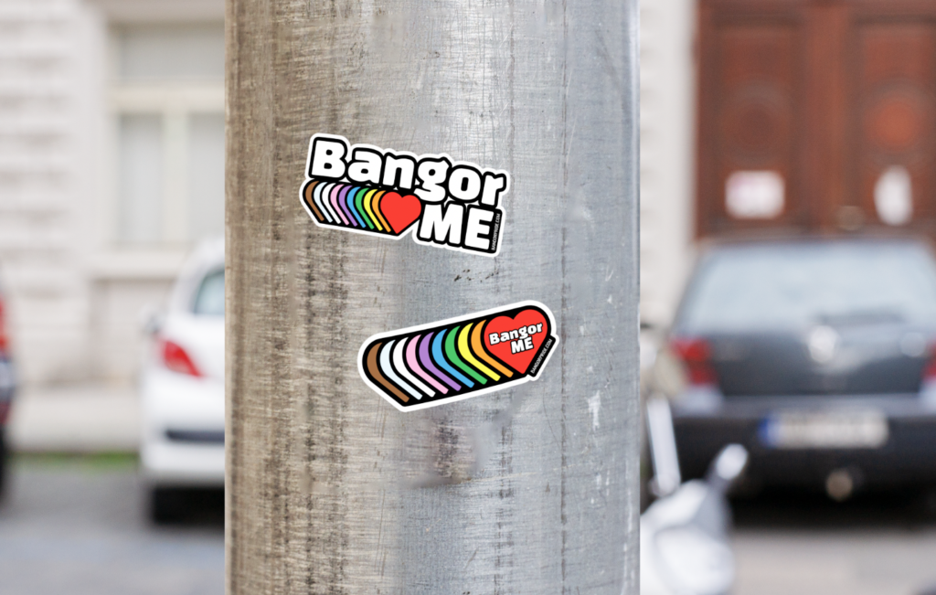 Bangor Hearts ME stickers
