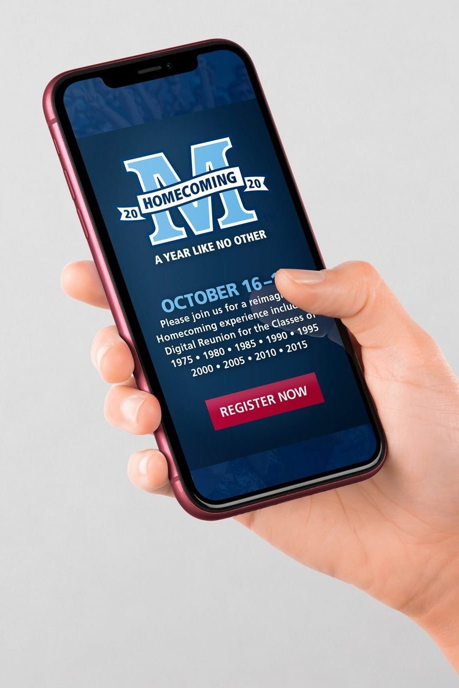 Maine Virtual Homecoming email invitation
